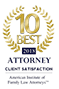 10 BEST 2018 | Attorney Client Satisfaction | American Institute of Family Law Attorney